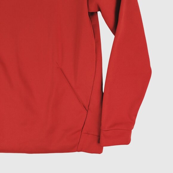 Nike Red Dri-Fit Pullover Hoodie Sweatshirt Mens M - Picture 4 of 8